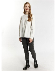 Блузка с длинными рукавами, белый Dreimaster