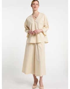 Блузка-Рубашка, бежевый Dreimaster