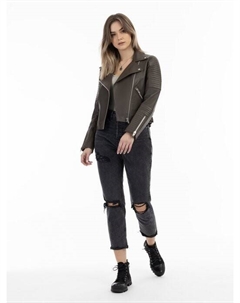 Кожаная косуха, коричневый Dreimaster