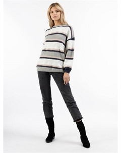 Трикотажный свитер оверсайз, мультиколор Usha