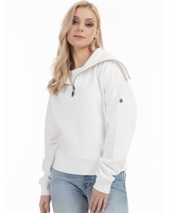 Свитер-Тройер оверсайз, белый Dreimaster