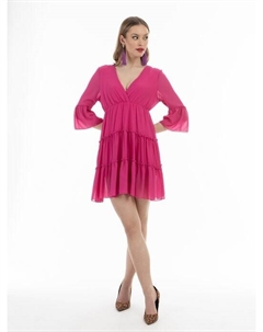 Мини-Платье с рюшами, розовый Faina