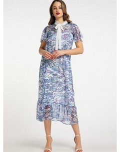 Платье миди с принтом по всей поверхности, мультиколор Faina