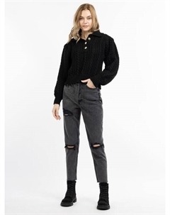 Вязаный свитер, черный Dreimaster