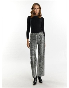 Кожаные штаны, серый Faina