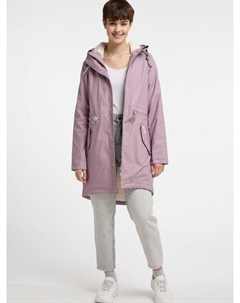 Плащ на подкладке из искусственного меха, розовый Mymo