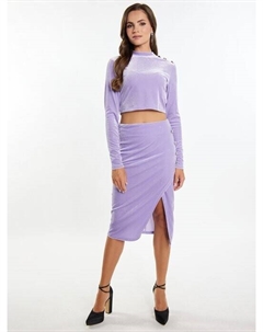 Бархатная юбка с блестками, фиолетовый Faina