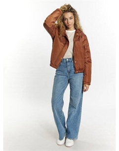 Легкая утепленная куртка-блузон, коричневый Mymo