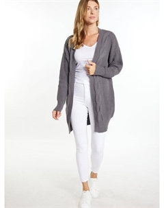 Длинный кардиган, серый Usha