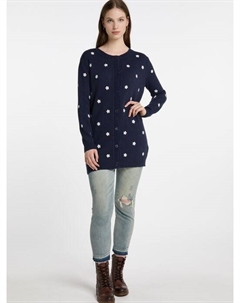 Кардиган с вышивкой, синий Dreimaster