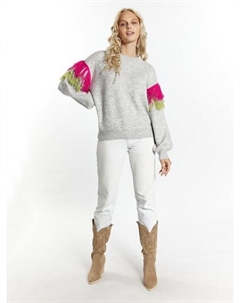 Пуловер, серый Izia