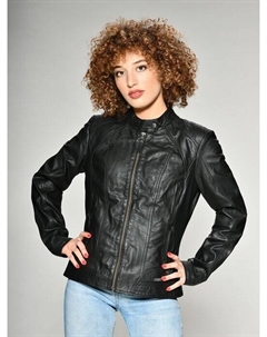 Кожаный пиджак, черный Mustang