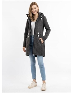 Вязаное флисовое пальто, серый Dreimaster