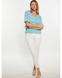 Пуловер, синий Usha