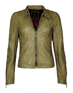 Кожаный пиджак, зеленый Maze