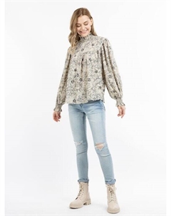 Блузка-Рубашка, бежевый Dreimaster