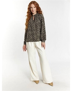 Блузка с длинными рукавами, белый Dreimaster