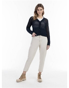 Широкий сетчатый кардиган, синий Dreimaster