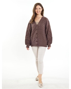 Вязаный кардиган, коричневый Usha