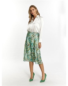 Юбка с леопардовым принтом, бирюзовый Faina