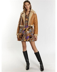 Кожаный пиджак, коричневый Faina