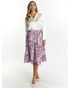 Юбка с леопардовым принтом, сиреневый Faina