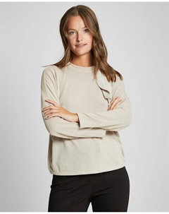 Женский свитер с длинными рукавами и бантом, бежевый Trucco