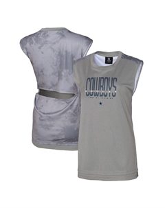 Женская серая майка Dallas Cowboys No Sweat Outerstuff