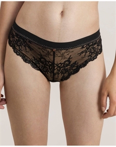 Кружевные трусики в бразильском стиле, черный Gisela