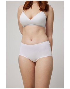 Высокие трусы из органического хлопка с декоративной эластичной деталью. Коллекция Лапуренсе, коричневый Ysabel mora