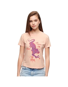 Футболка Kailash Dragon Fitted, розовый Superdry