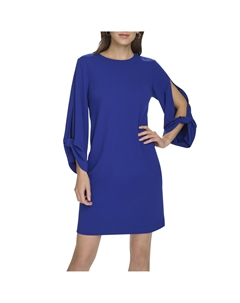 Платье Scuba Crepe Keyhole, цвет Ultramarine Calvin klein