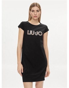 Платье на каждый день, стандартного кроя, черный Liu jo