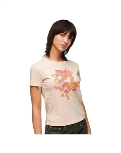 Футболка Dragon Slim, розовый Superdry