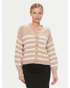 Кардиган стандартного кроя, бежевый Guess