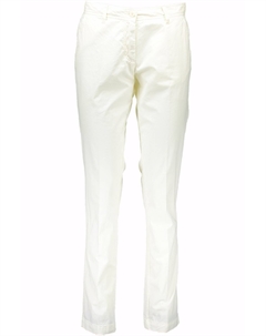 Белые хлопковые женские брюки Gant