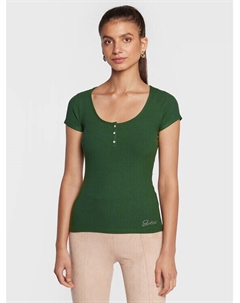 Узкая блузка, зеленый Guess