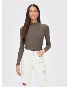 Узкая блузка, коричневый Only