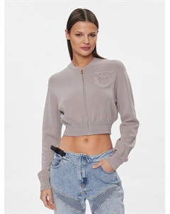 Кардиган стандартного кроя, серый Pinko