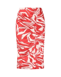 Юбка миди Skirt, красный Faina