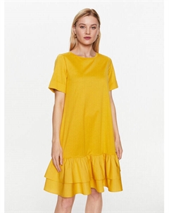 Платье на каждый день, стандартного кроя Weekend Max Mara, желтый Weekend max mara