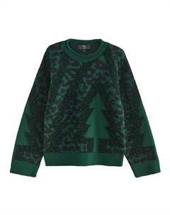 Тонкий вязаный свитер Sweater, цвет green/dark green Next