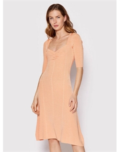 Платье на каждый день расклешенного кроя, оранжевый Guess