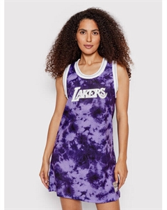 Платье на каждый день, стандартного кроя, фиолетовый Mitchell and ness