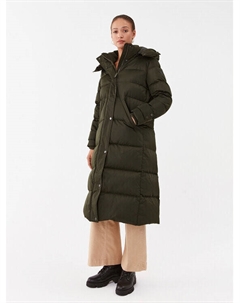 Пуховик стандартного кроя, хаки Guess