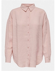Рубашка стандартного кроя, розовый Only