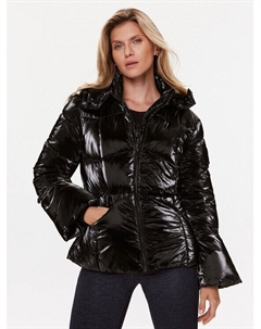 Пуховик стандартного кроя, черный Guess