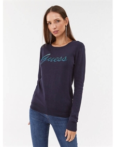 Облегающий свитер, синий Guess