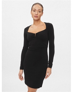 Платье на каждый день приталенного кроя, черный Guess