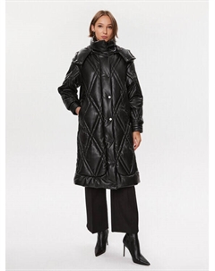 Пуховик стандартного кроя, черный Guess